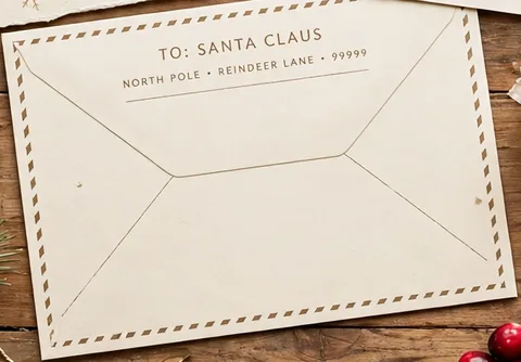The printable North Pole envelope